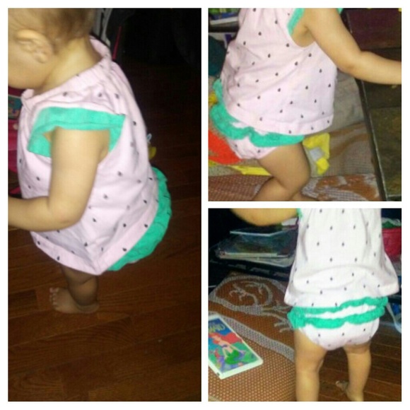 🍉cute 2-pc Carter's set- watermelon outfit 😍 - Picture 3 of 7